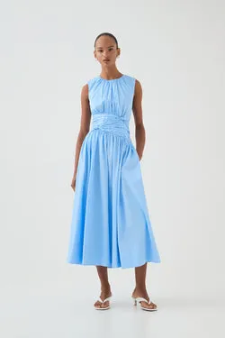 Agatha Knot Waist Midi Dress