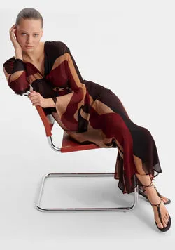 Orla V-Neck Dress_Print