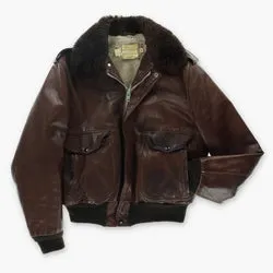 Vintage SCHOTT 70s Brown Leather Flight Jacket IS-674-MS (L)
