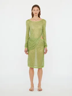 Cirrus Cutaway Long Sleeve Midi Dress