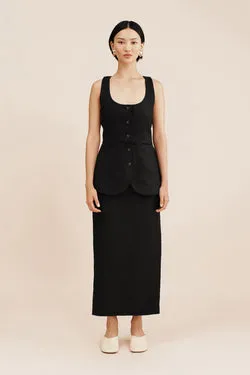 NANCY PENCIL SKIRT - BLACK