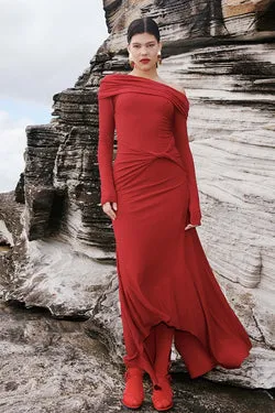 Theta Twist Front Maxi Dress