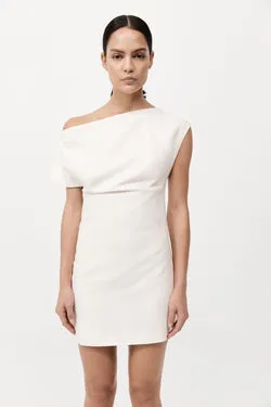 Asymmetric Mini Dress - Ivory