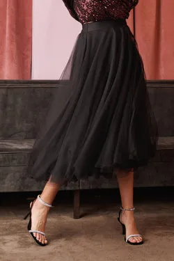 Wannabe Tulle Skirt In Black