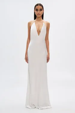 THE 'HONOR' SATIN DRESS