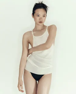 The Twisted Singlet - Ecru