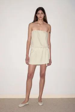 Strapless Linen Dress - Pastel Pistachio