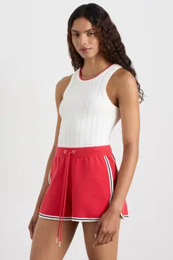 Racer Split Knit Top 107