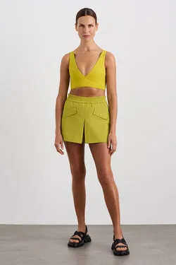 Pleated Spray Mini Short 648