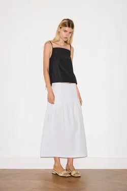 Angle Skirt - Sage Stripe