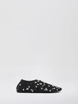 Frosted Beaded Mesh Flat