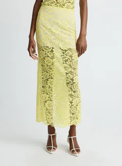 JACKIE SKIRT (YELLOW LACE)