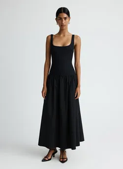 MALORIE DRESS (NOIR W/ EBONY)