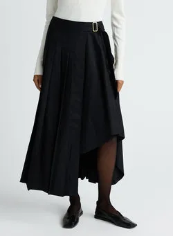 VIRGINIA SKIRT (BLACK WOOL)