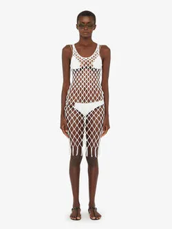 Knitted Mesh Tank Dress
