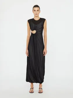 Paisley Overlay Encased Tank Dress
