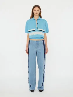 Streaked Denim Jean