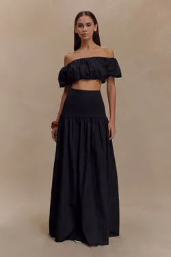 Autumn Maxi Skirt - Black