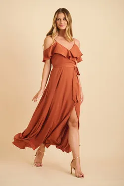 Marit Maxi Dress In Rust