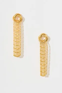 Stella Drop Earrings in 18K Gold Plated
