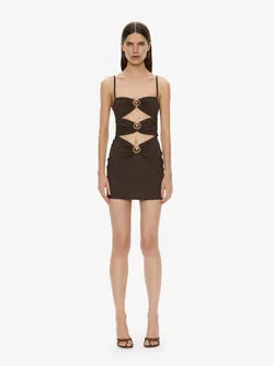 Mineral Stone Ruched Mini Dress