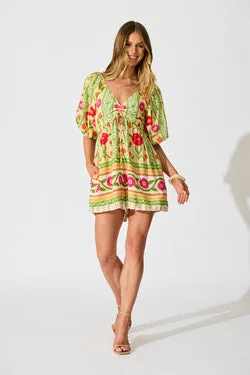 Sunset Squeeze Playsuit in Pineapple Print