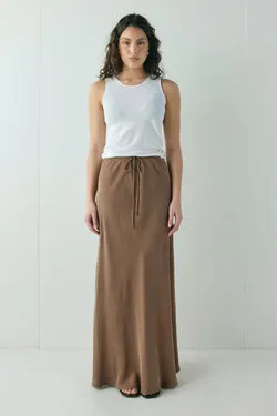 Elodie Maxi Skirt Brown