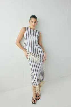 Billie Midi Skirt Stripe