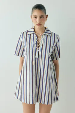 Zippora Mini Dress Stripe