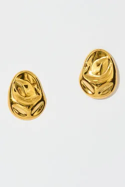 Elegance Statement Earrings in 18K Gold