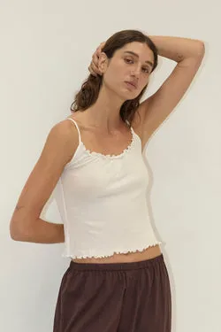 Wool Blend Flounce Tank