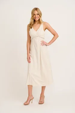 Jordie Midi Dress in Oatmeal
