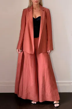 Naxos Wide Leg Pant - Terracotta