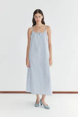 Light Maxi Dress - Powder Check