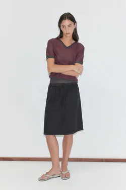 One Frill Skirt - Black