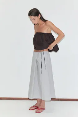 Wrap Skirt - Cloud Stripe