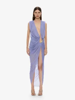 Ripple Crystal Plunge Dress