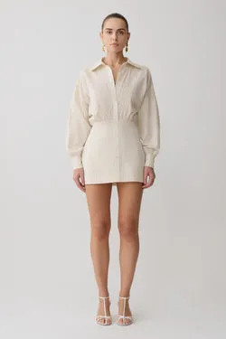 Ivy Oversize Shirt Mini Dress - Stripe