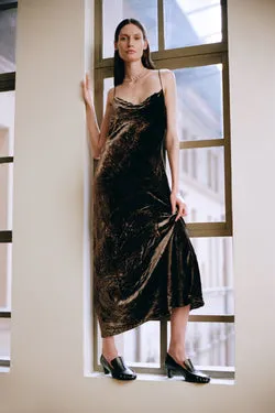 PILAR VELVET SLIP DRESS