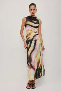 Saturn Mesh Maxi Dress