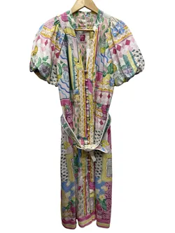 Rebecca Valance MltClr Puff Dress 12