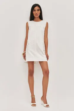 Halo Embroidered Mini Dress