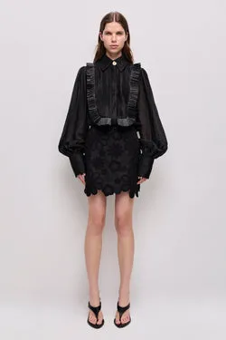 Gia Embroidered Mini Skirt