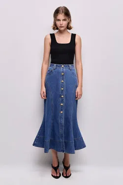 Loxley Denim Midi Skirt