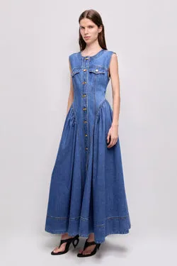 Loxley Denim Midi Dress