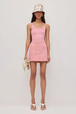 Electra Logo Denim Mini Skirt