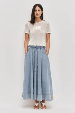 Cannes Denim Midi Skirt