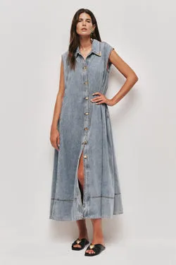 Amara Denim Maxi Dress