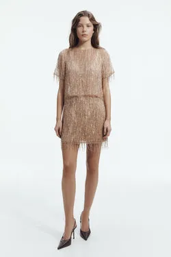 Glisten Embellished Mini Skirt
