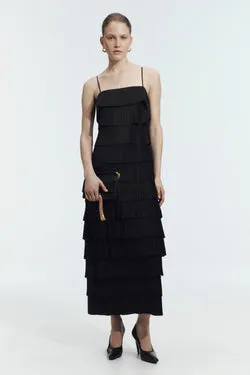 Shade Pleated Midi Dress
